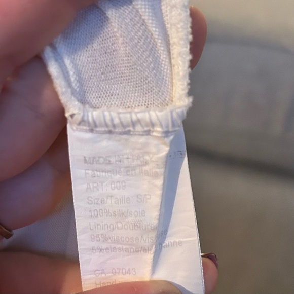 Elena Baldi- Silk- Made in Italy,  floral delicate baby doll, fairy core - Picture 6 of 10